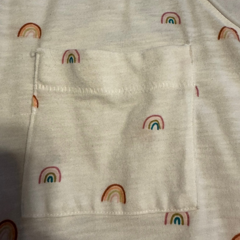 SO Women's white Tank Top with Rainbow Print size XL extra large shirt - Picture 3 of 5